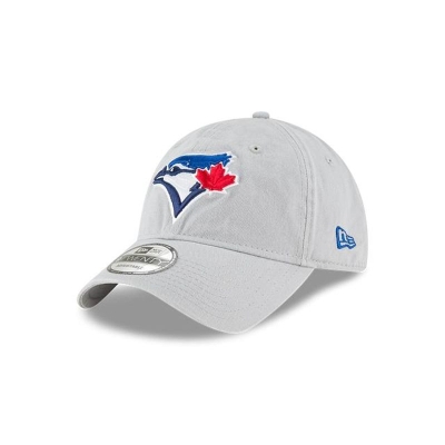 Grey Toronto Blue Jays Hat - New Era MLB Core Classic 9TWENTY Adjustable Caps USA0746512